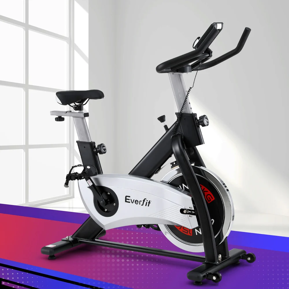 15kg Flywheel Spin Bike Everfit Exercise Bike Home Gym Fitness 120KG Capacity - Image 2