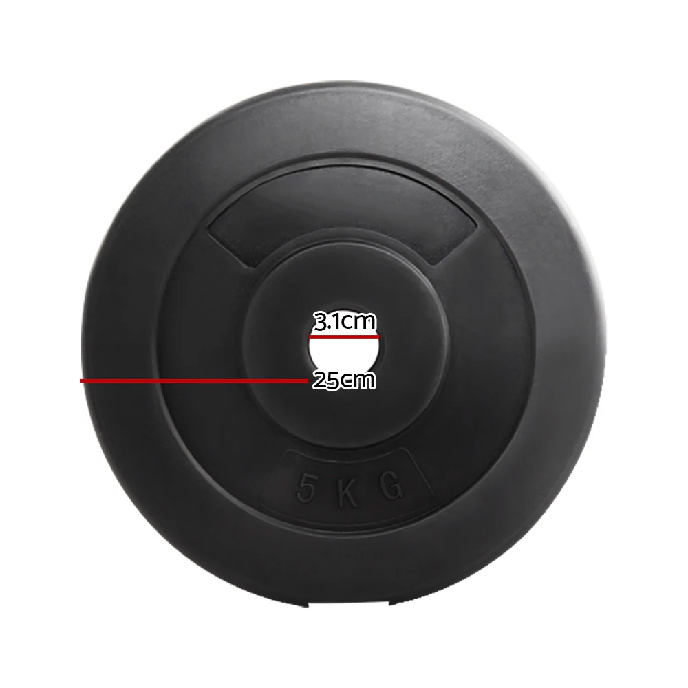 Everfit Weight Plates Standard 2X 5kg Barbell Plate Weight Lifting - Image 2
