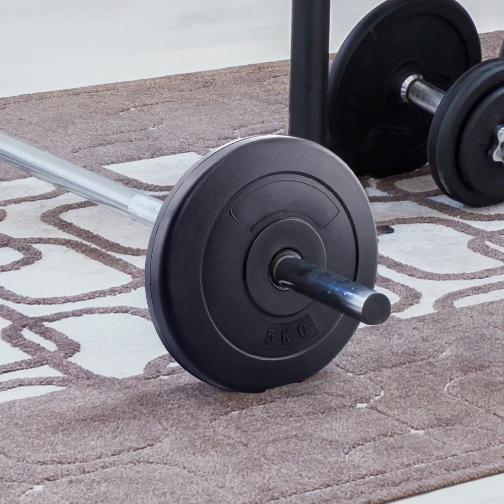 Everfit Weight Plates Standard 2X 5kg Barbell Plate Weight Lifting - Image 8