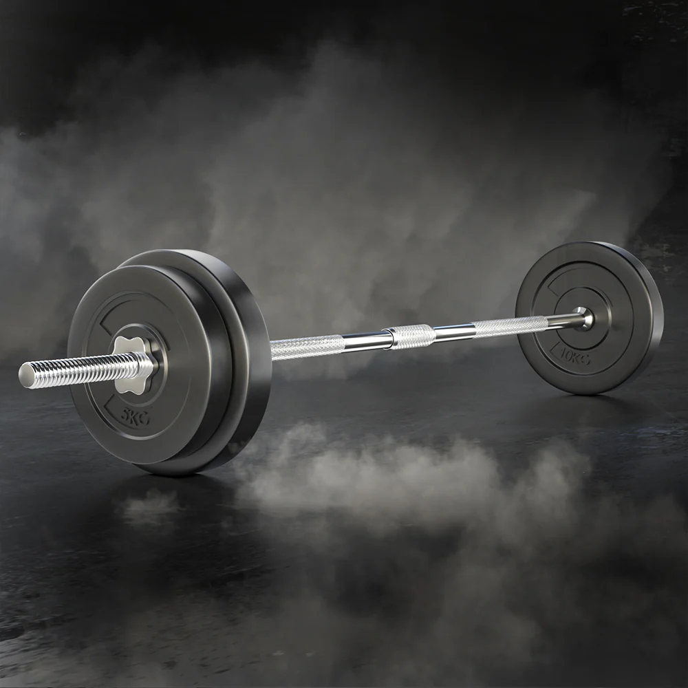 Everfit 38kg Barbell Set Weight Plates Bar Lifting Bench 168cm - Image 8