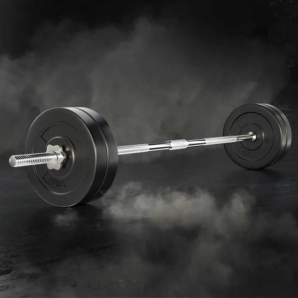 Everfit 48kg Barbell Set Weight Plates Bar Lifting Bench 168cm - Image 8