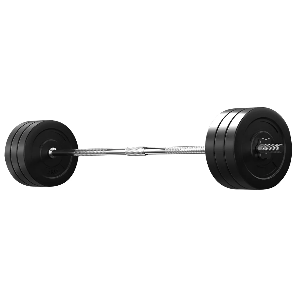Everfit 68kg Barbell Set Weight Plates Bar Lifting Bench 168cm - Image 4