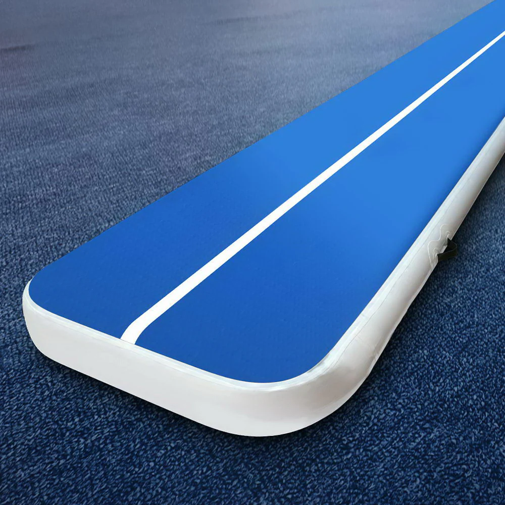 6m x 1m Inflatable Air Track Mat 20cm Thick Gymnastic Tumbling Blue And White - Image 7