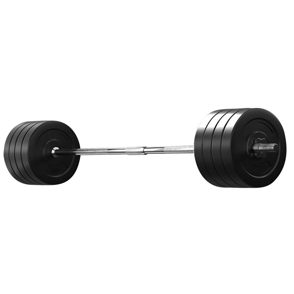 Everfit 88kg Barbell Set Weight Plates Bar Lifting Bench 168cm - Image 4