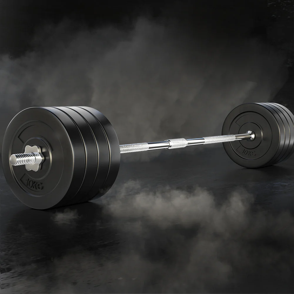 Everfit 88kg Barbell Set Weight Plates Bar Lifting Bench 168cm - Image 8