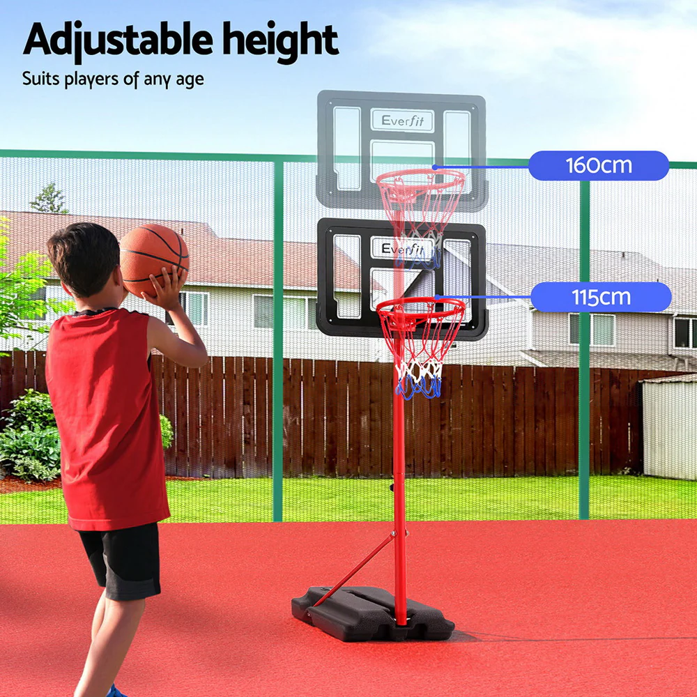 Everfit 1.6M Kids Basketball Hoop Stand System Portable - Image 6