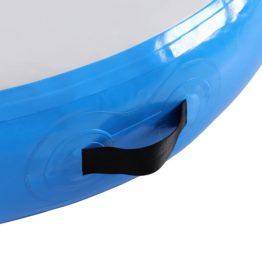 Everfit 1m Air Track Spot Inflatable Gymnastics Tumbling Mat Round Blue - Image 4
