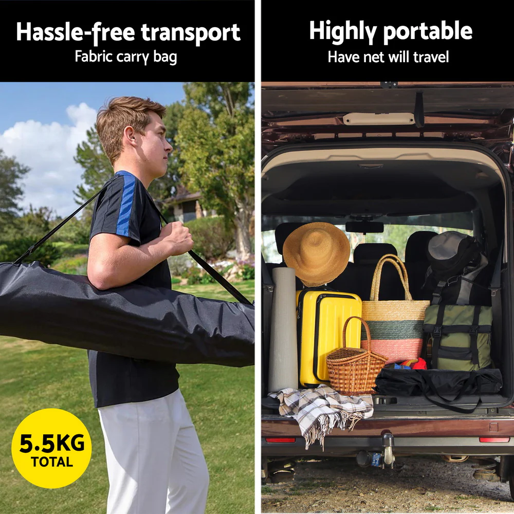 Everfit 2.1m Football Soccer Net Portable Goal Net Rebounder Sports Training Yellow - Image 7