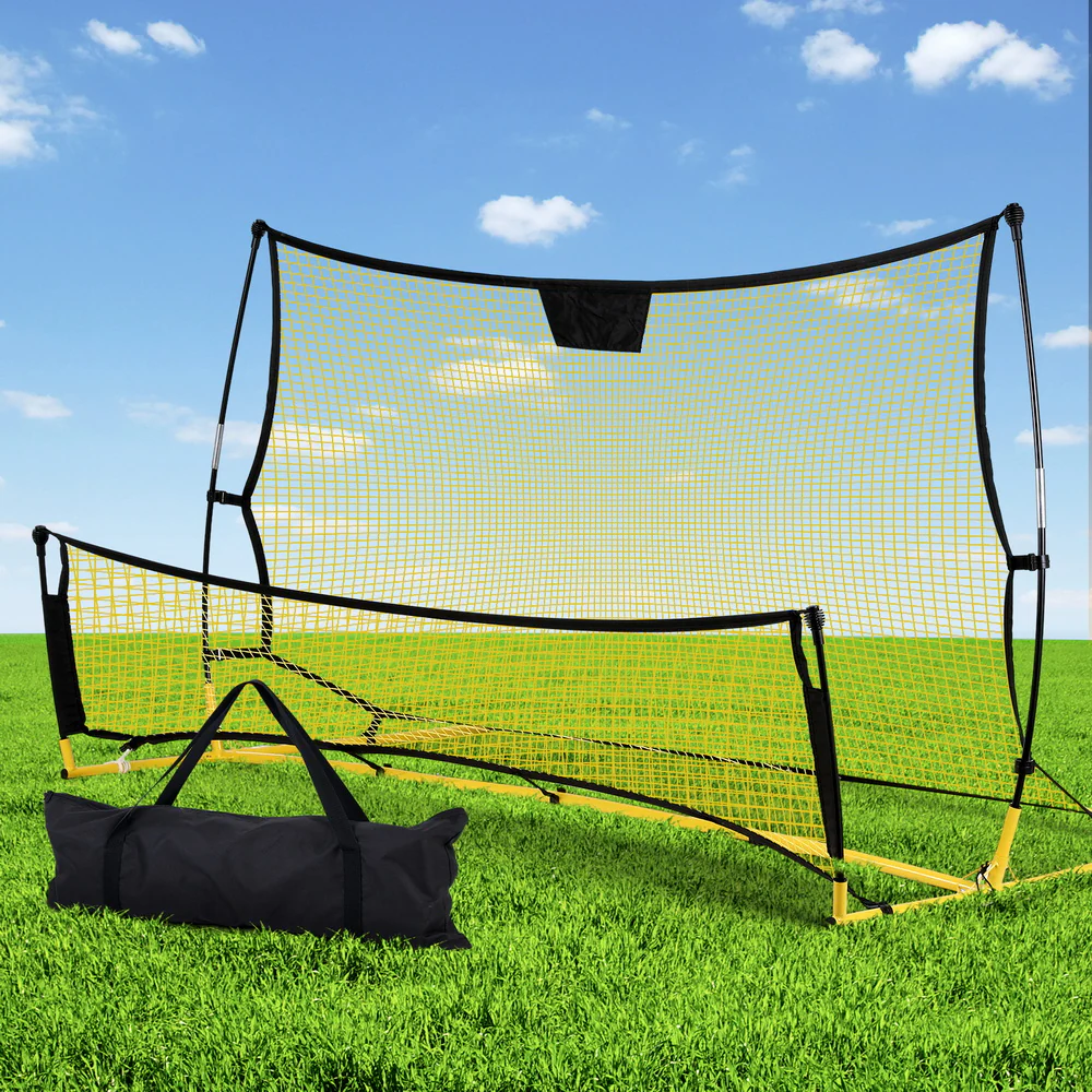 Everfit 2.1m Football Soccer Net Portable Goal Net Rebounder Sports Training Yellow - Image 8