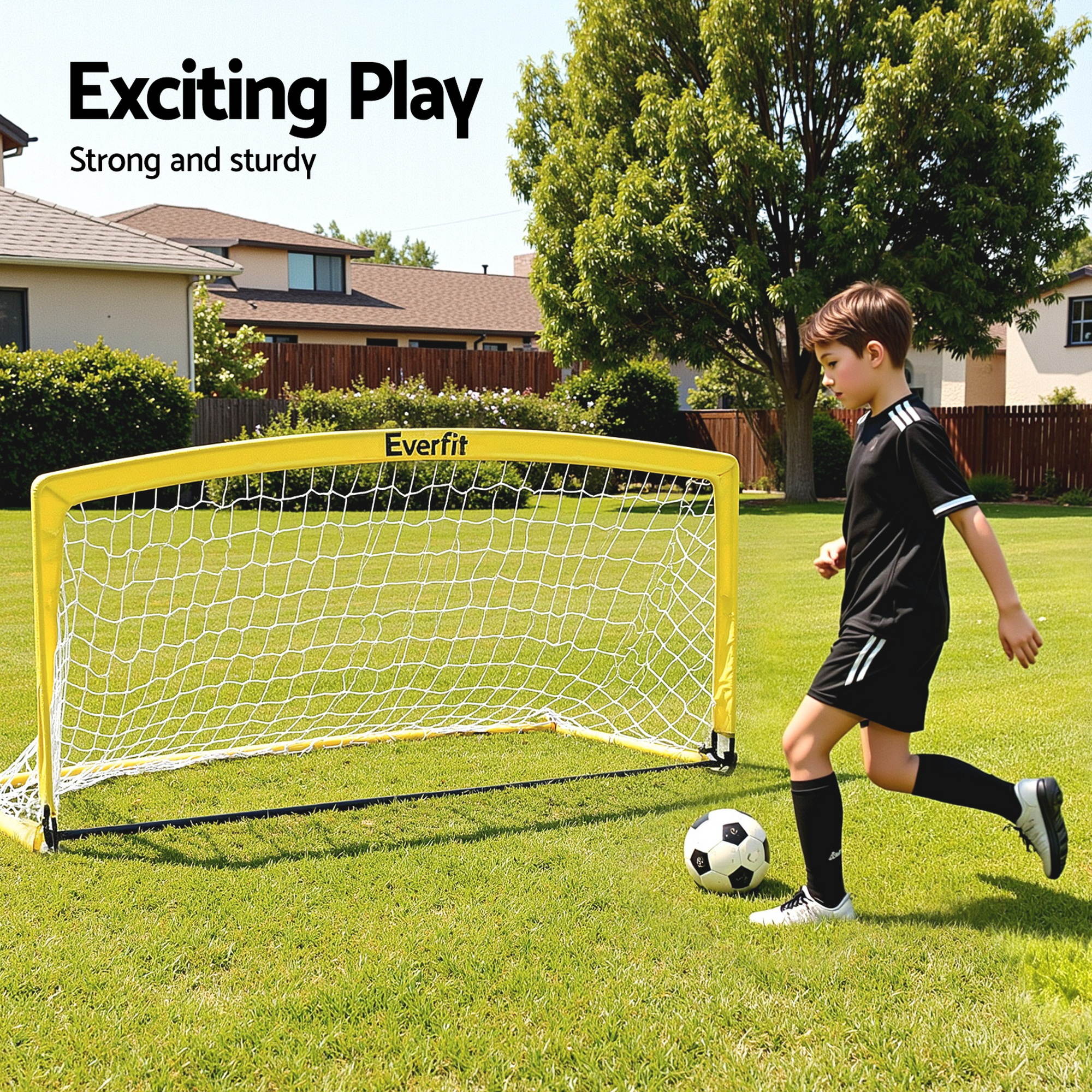 Everfit 2m Football Soccer Net Portable Goal Net Rebounder Sports Training - Image 7