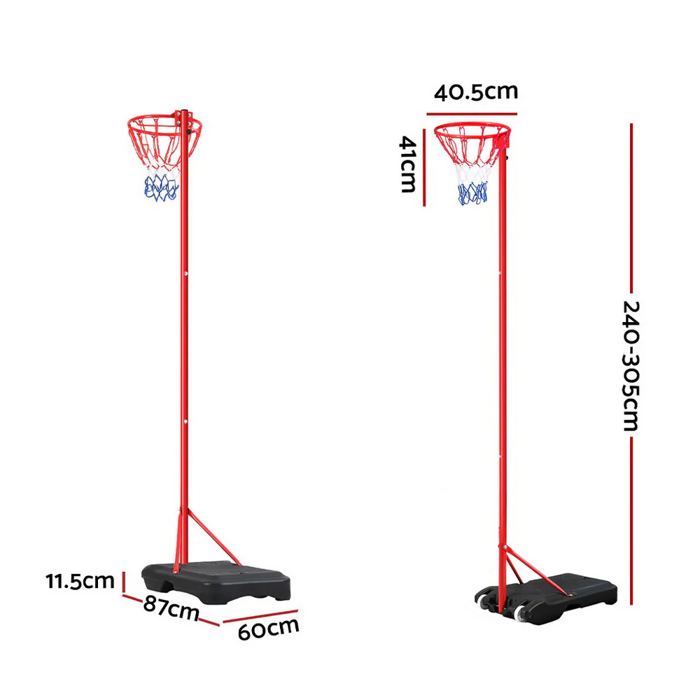 Everfit 3.05M Netball Hoop Basketball Stand System Net Ring - Image 3