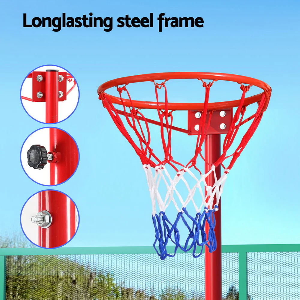 Everfit 3.05M Netball Hoop Basketball Stand System Net Ring - Image 7