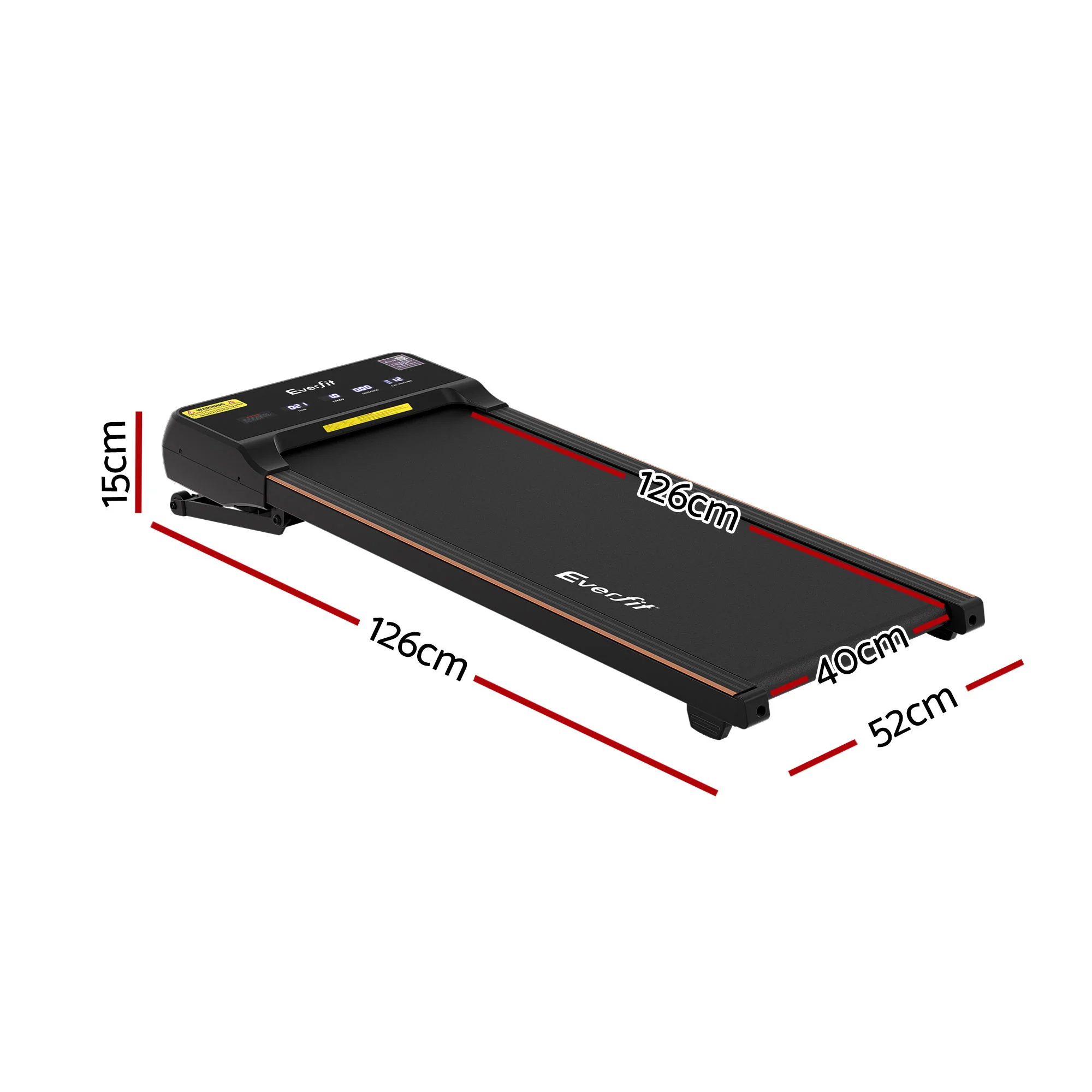Everfit 3 in 1 Walking Pad Treadmill 20% Auto Incline Under Desk Treadmills for Home Gym With 40cm Wide Belt - Image 2