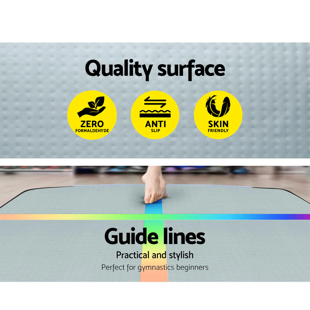 Everfit 3M Air Track Gymnastics Tumbling Exercise Mat Inflatable Mats + Pump - Image 4