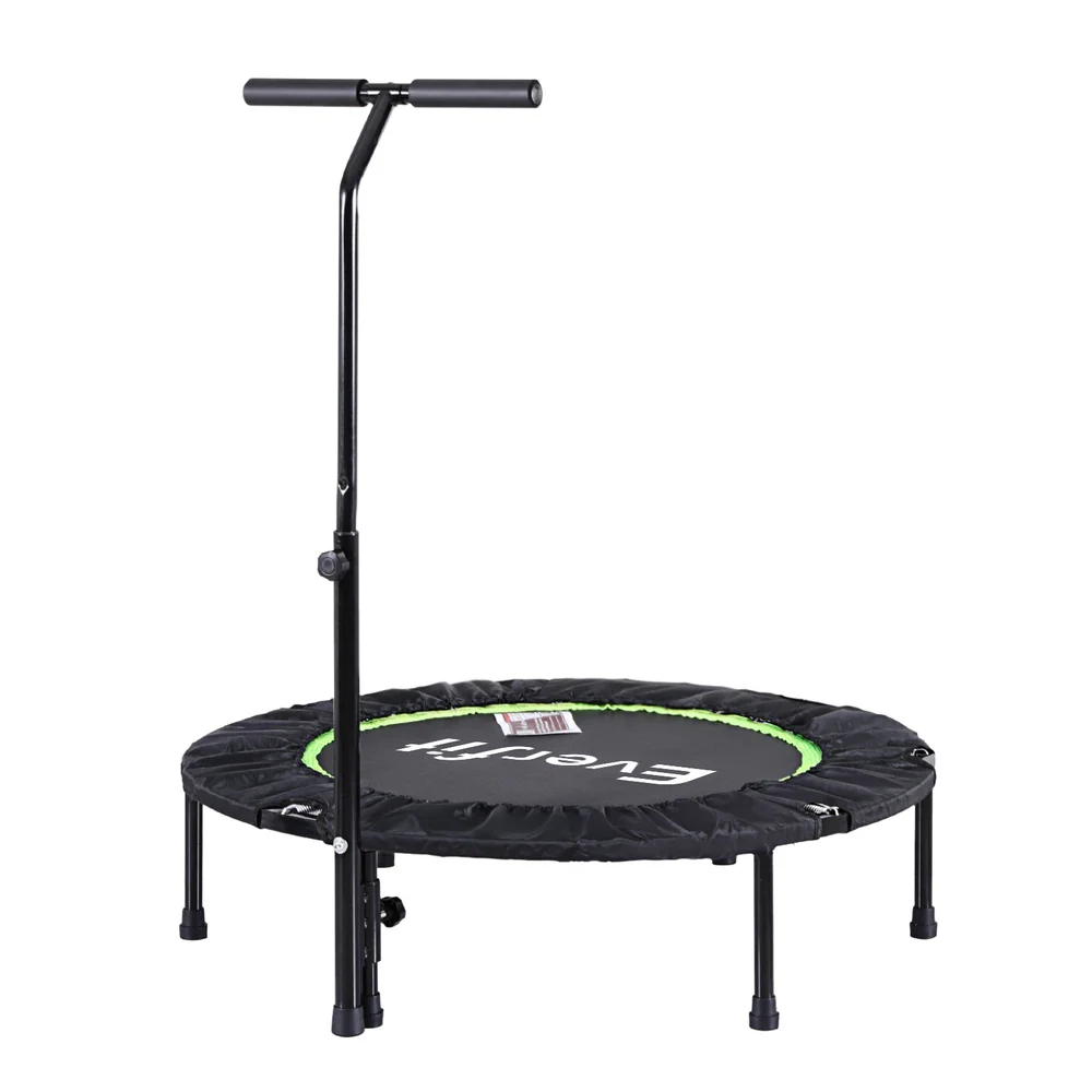 Everfit 40inch Fitness Foldable Trampoline Jumping Rebounder Home Gym Handrail - Image 3