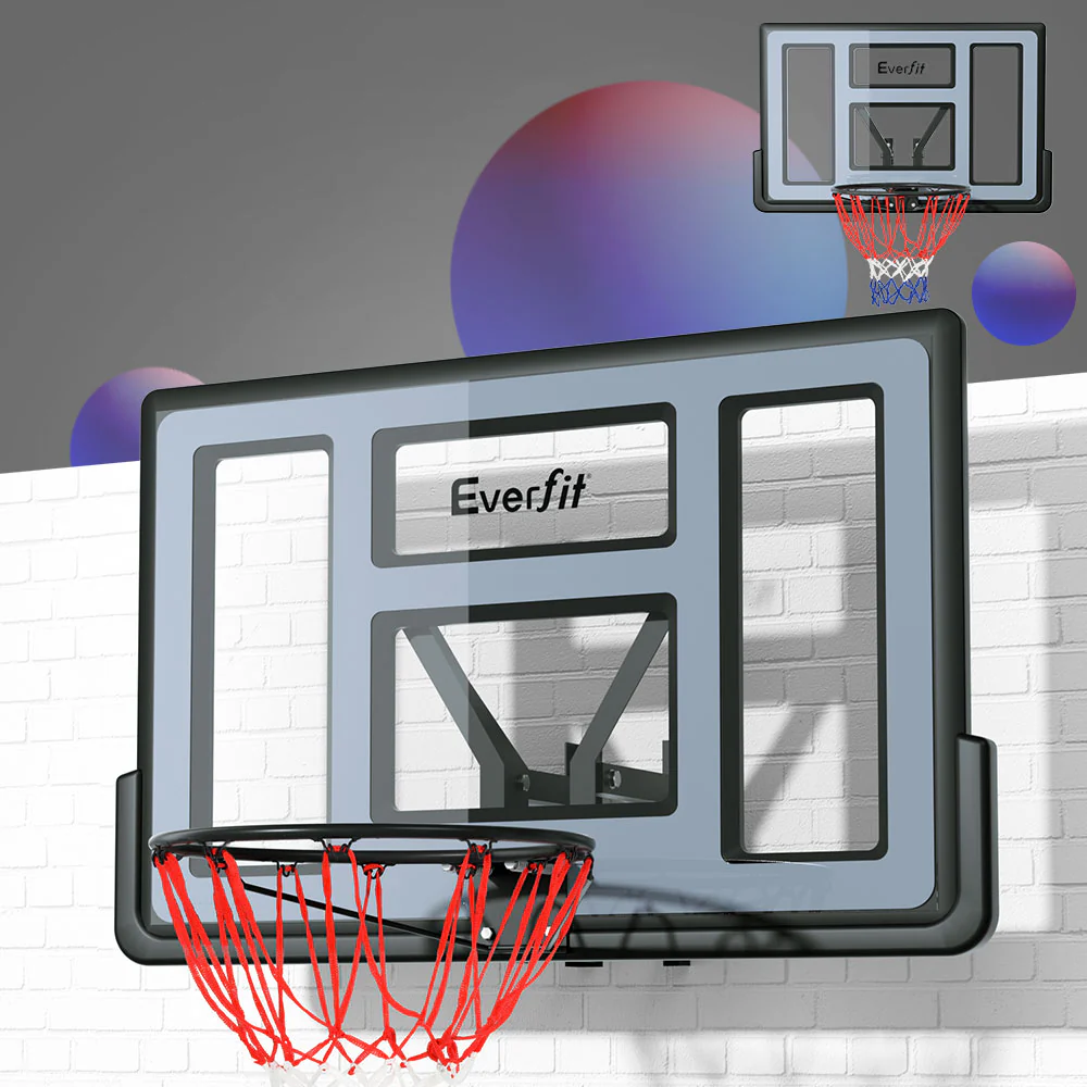 Everfit 45? Kids Basketball Hoop Backboard Wall Mounted Ring Net Sports - Image 7