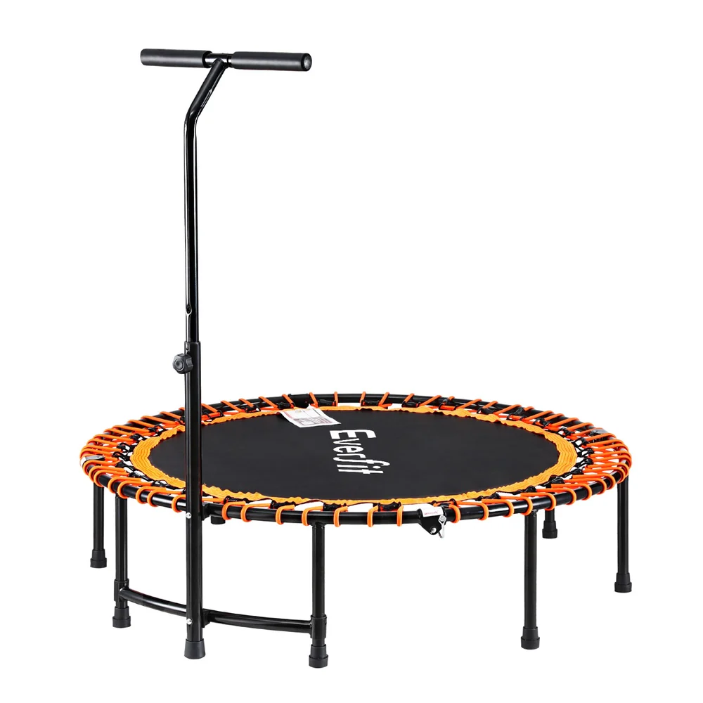 Everfit 48inch Fitness Foldable Trampoline Jumping Rebounder Home Gym Handrail - Image 3