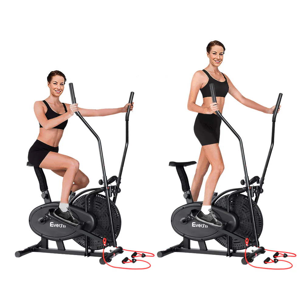 Everfit Exercise Bike 4 in 1 Elliptical Cross Trainer Home Gym Indoor Cardio - Image 3