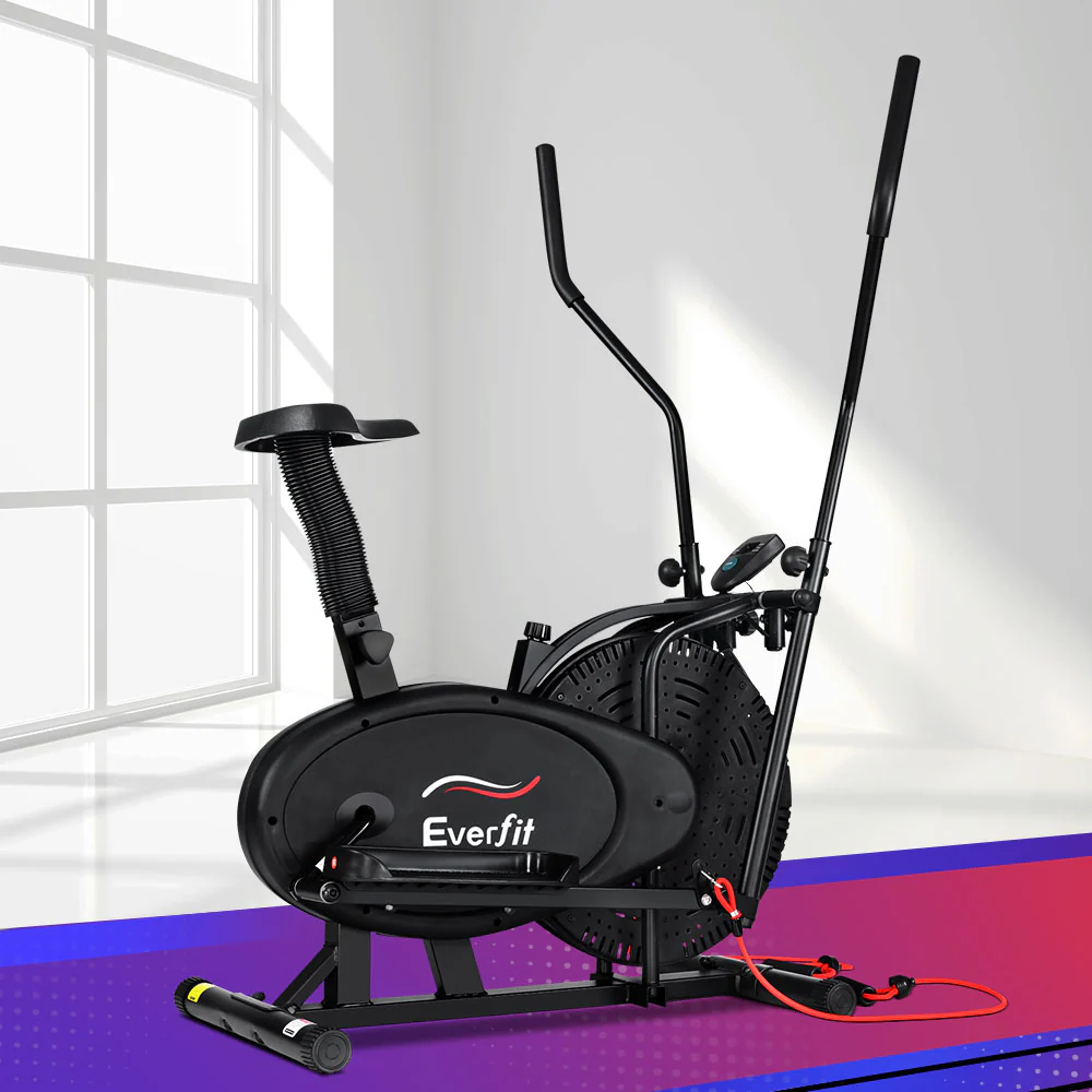 Everfit Exercise Bike 4 in 1 Elliptical Cross Trainer Home Gym Indoor Cardio - Image 7