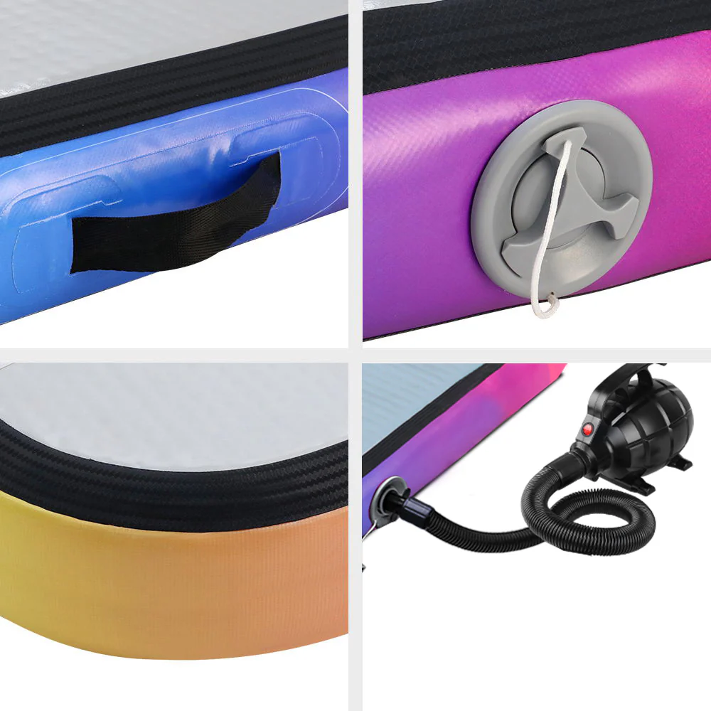 Everfit 4M Air Track Gymnastics Tumbling Exercise Mat Inflatable Mats + Pump - Image 3