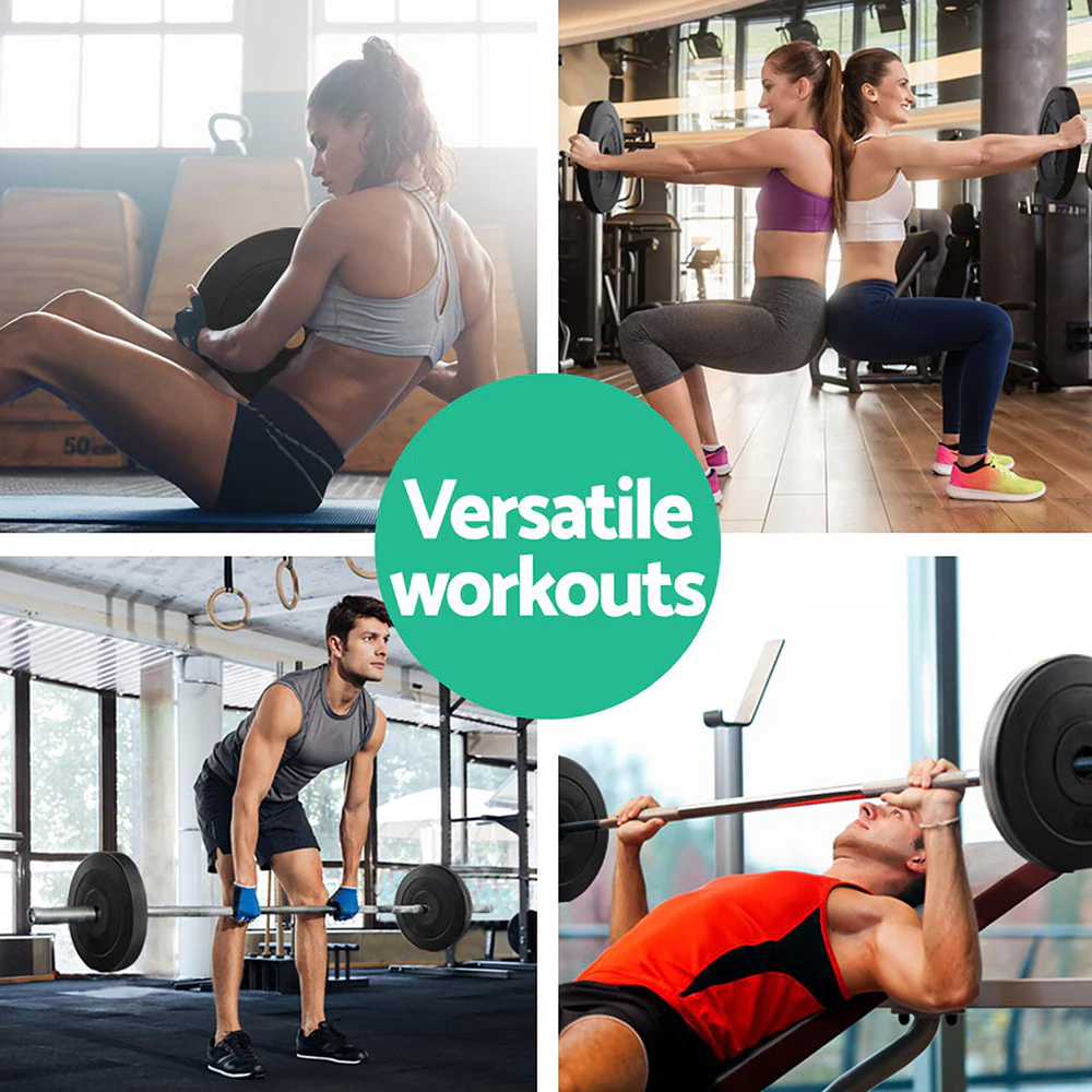 Everfit 50kg Barbell Weight Plates Standard Home Gym Press Fitness Exercise - Image 6