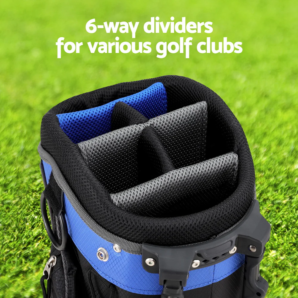 Everfit 6 Way Dividers Golf Bag Stand Insulated Carry Bag Zippered Rain Cover - Image 6