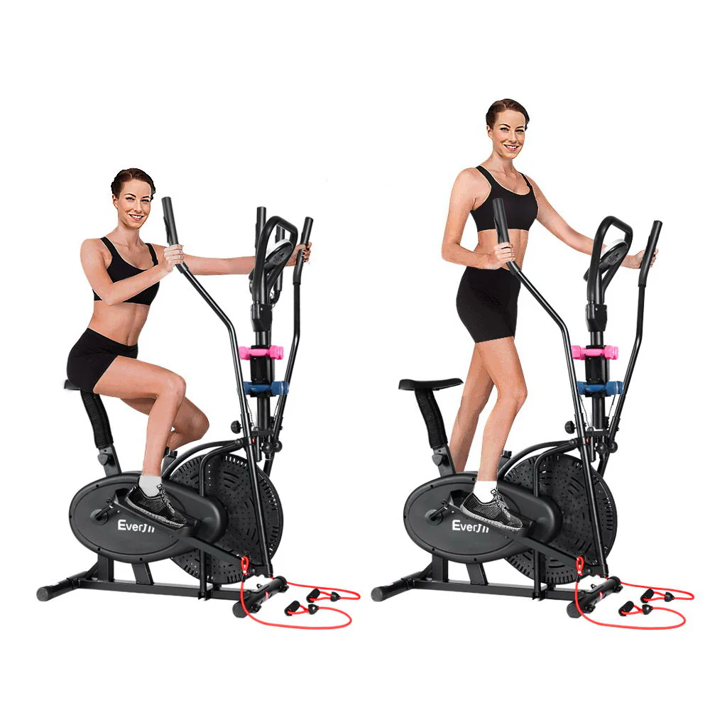 Everfit Exercise Bike 6 in 1 Elliptical Cross Trainer Home Gym Indoor Cardio - Image 3