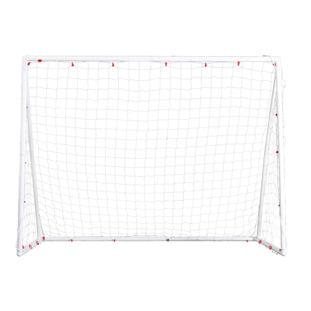 Everfit 8FT Soccer Football Goal Net UPVC Frame with PE Mesh Weatherproof Portable Goals for Backyard Training Competitive Play - Image 3