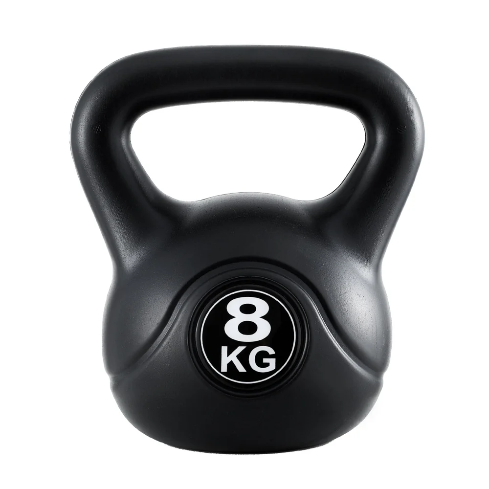 Everfit 8kg Kettlebell Set Weight Lifting Bench Dumbbells Kettle Bell Gym Home - Image 3