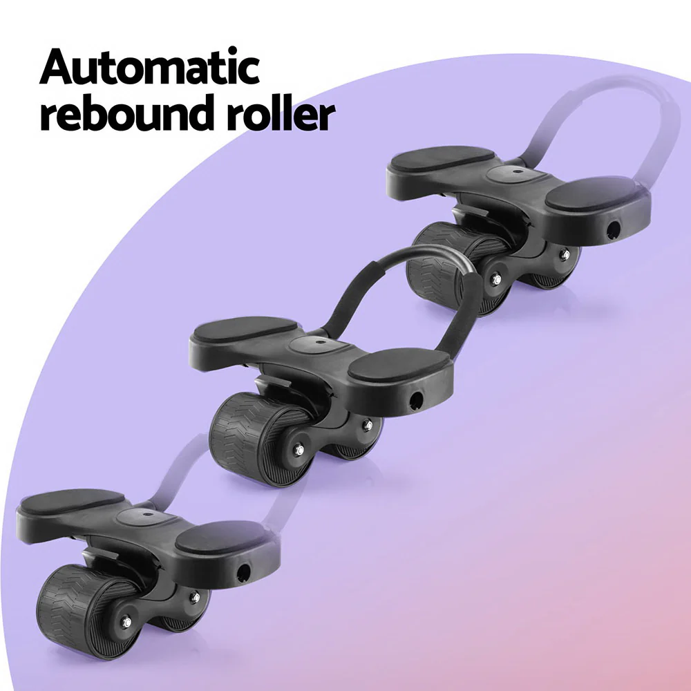 Everfit Ab Roller Automatic Rebound Abdominal Exercise Wheel Home Gym Workout - Image 5
