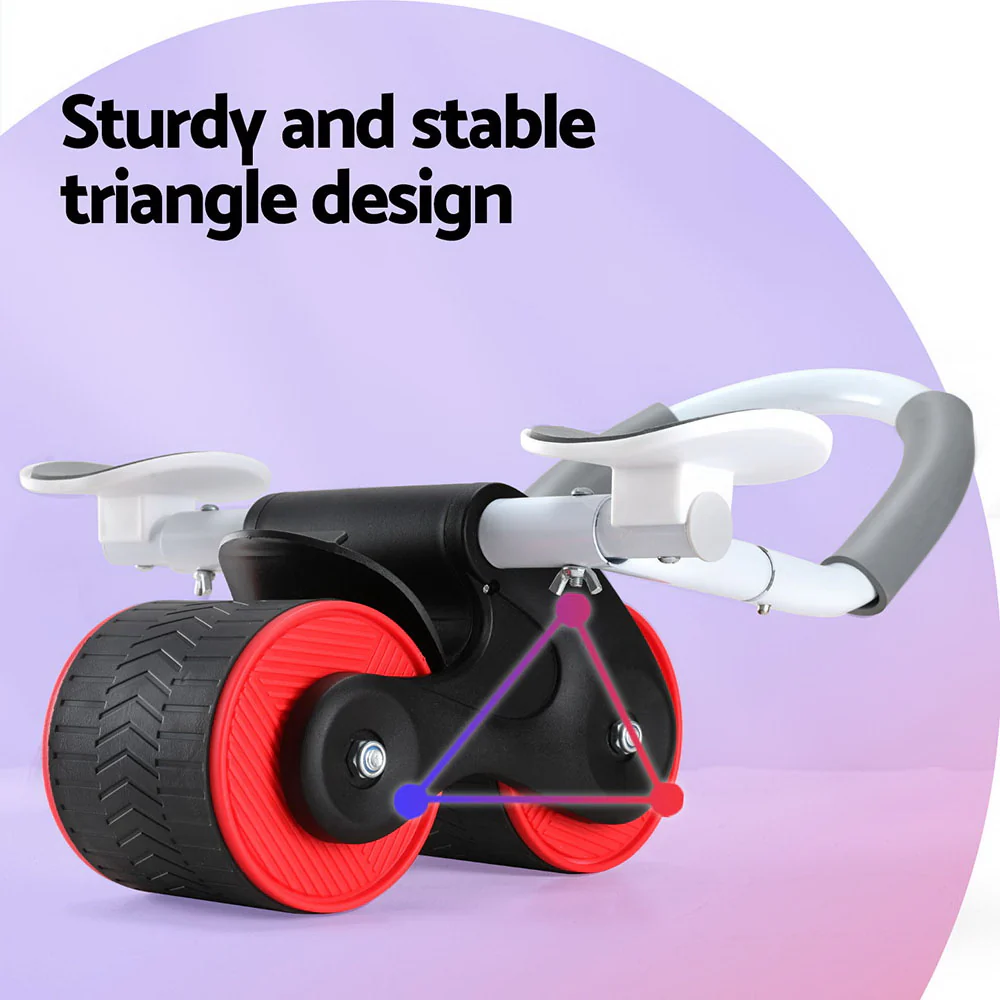 Everfit Ab Roller Automatic Rebound Abdominal Wheel with Knee Pad Home Gym Sport - Image 6