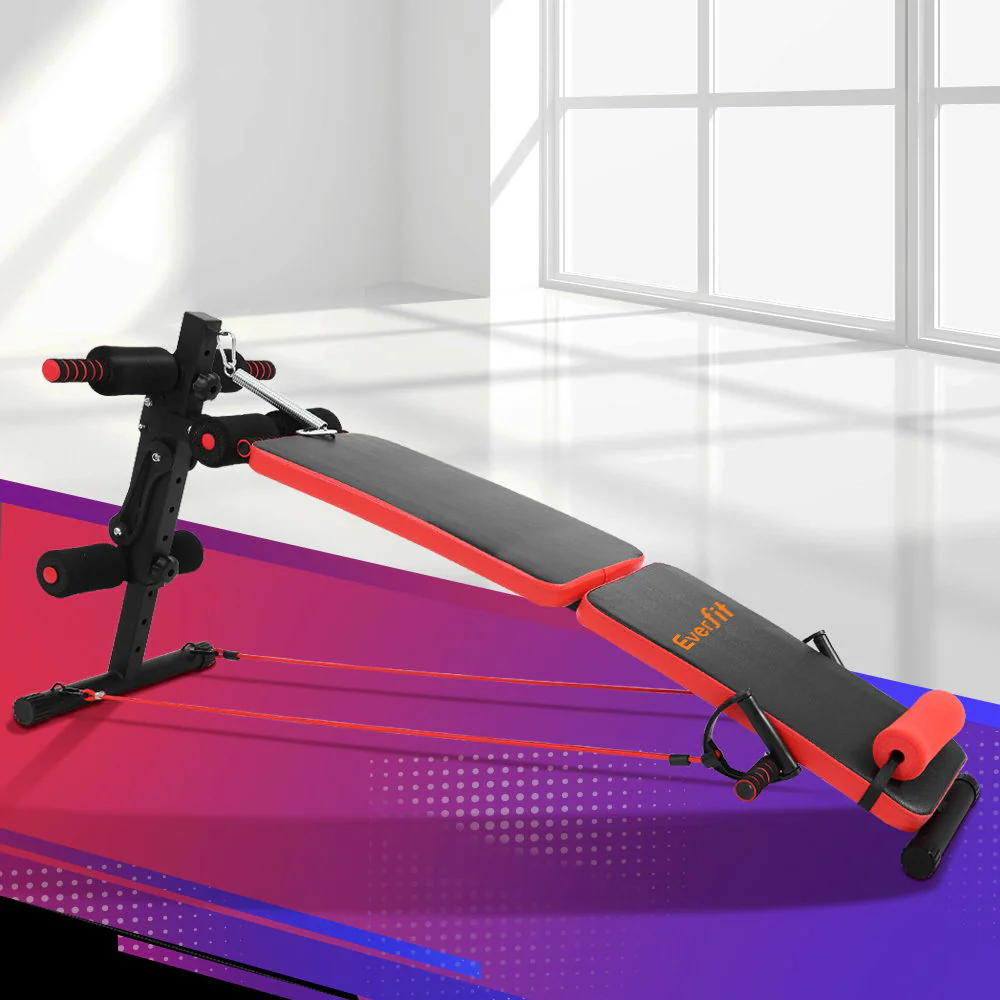 Everfit Weight Bench Sit Up Bench Press Foldable Home Gym Equipment - Image 7