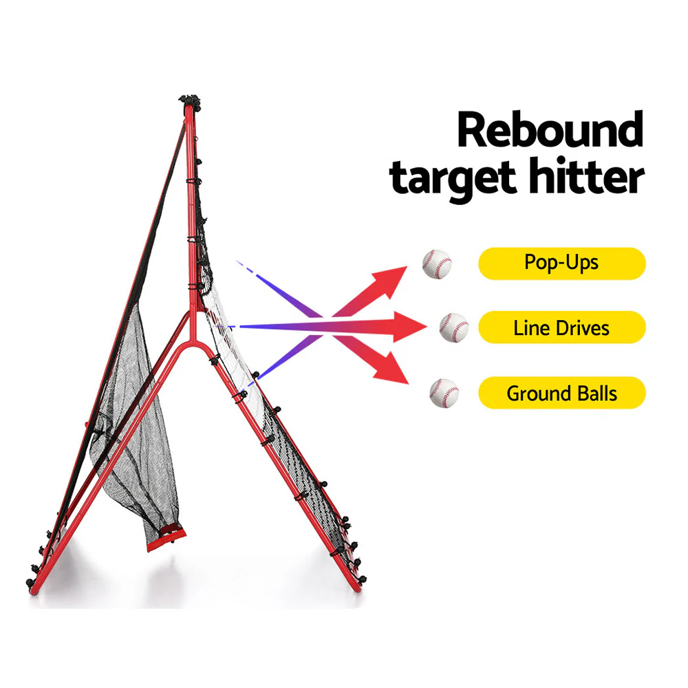 Everfit Baseball Net Rebound Pitching Kit Target Hitter 2 in 1 Training Aid - Image 4