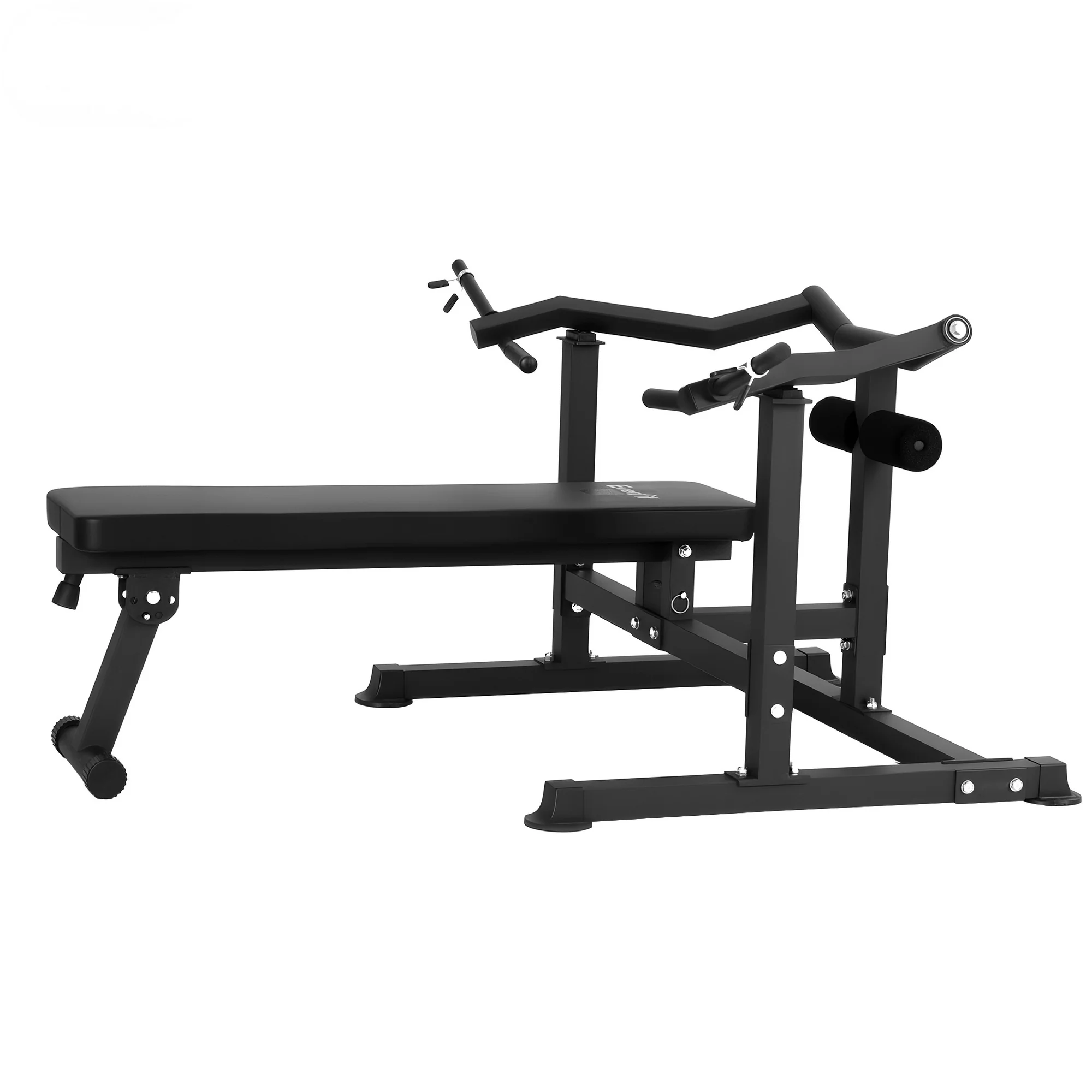 Everfit Chest Press Machine Home Gym Equipment Folding Workout Bench with Independent Arms Black - Image 2