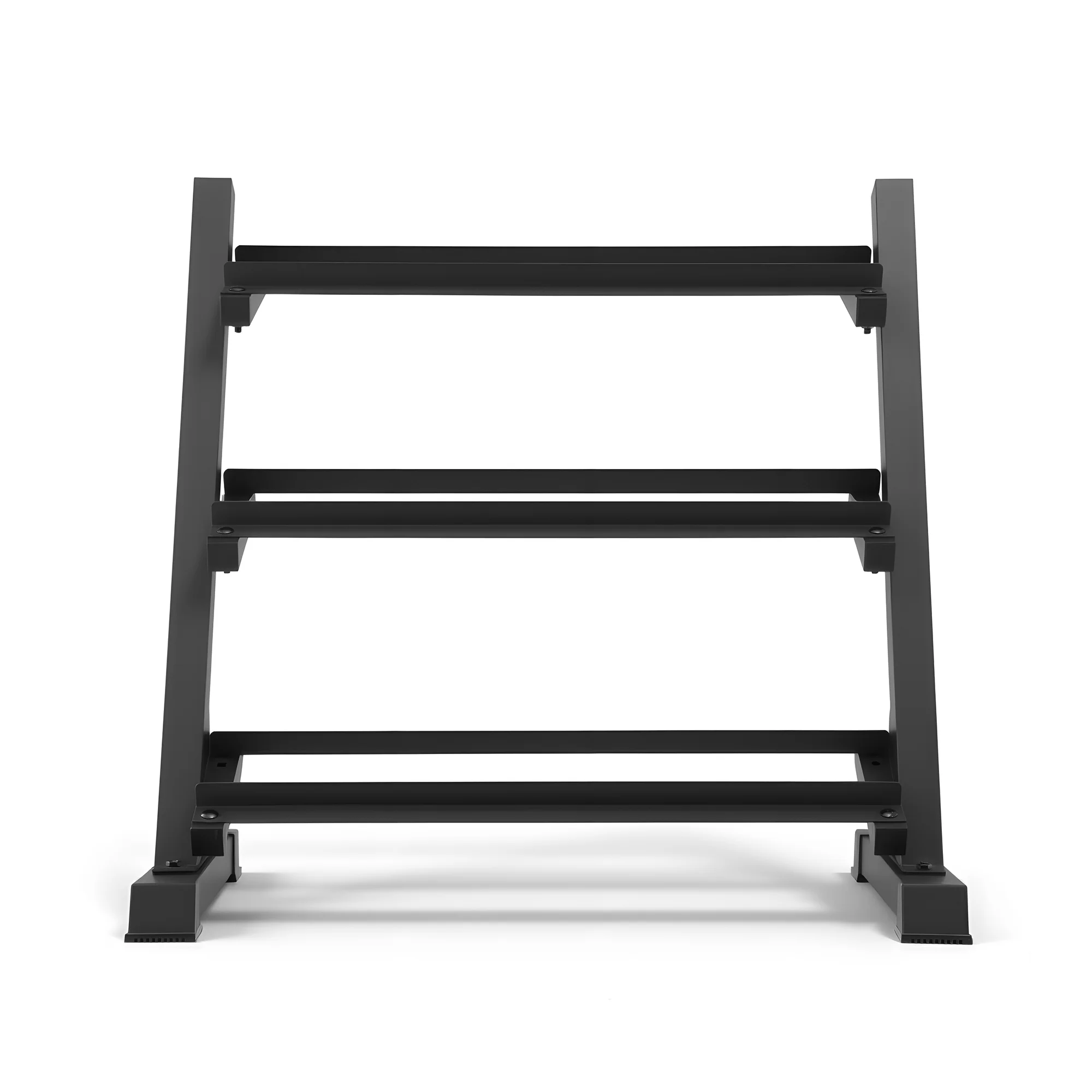 Everfit Dumbbell Rack 3-Tier Heavy Duty Weight Storage for Home Gym 300kg Capacity Black - Image 3