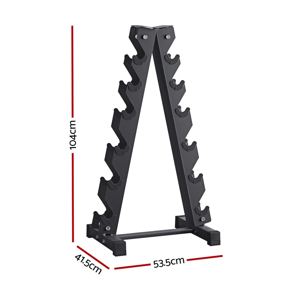 Everfit Dumbbells Rack 6 Tier Dumbbell Stand Home Gym Storage 200kg Capacity - Image 2