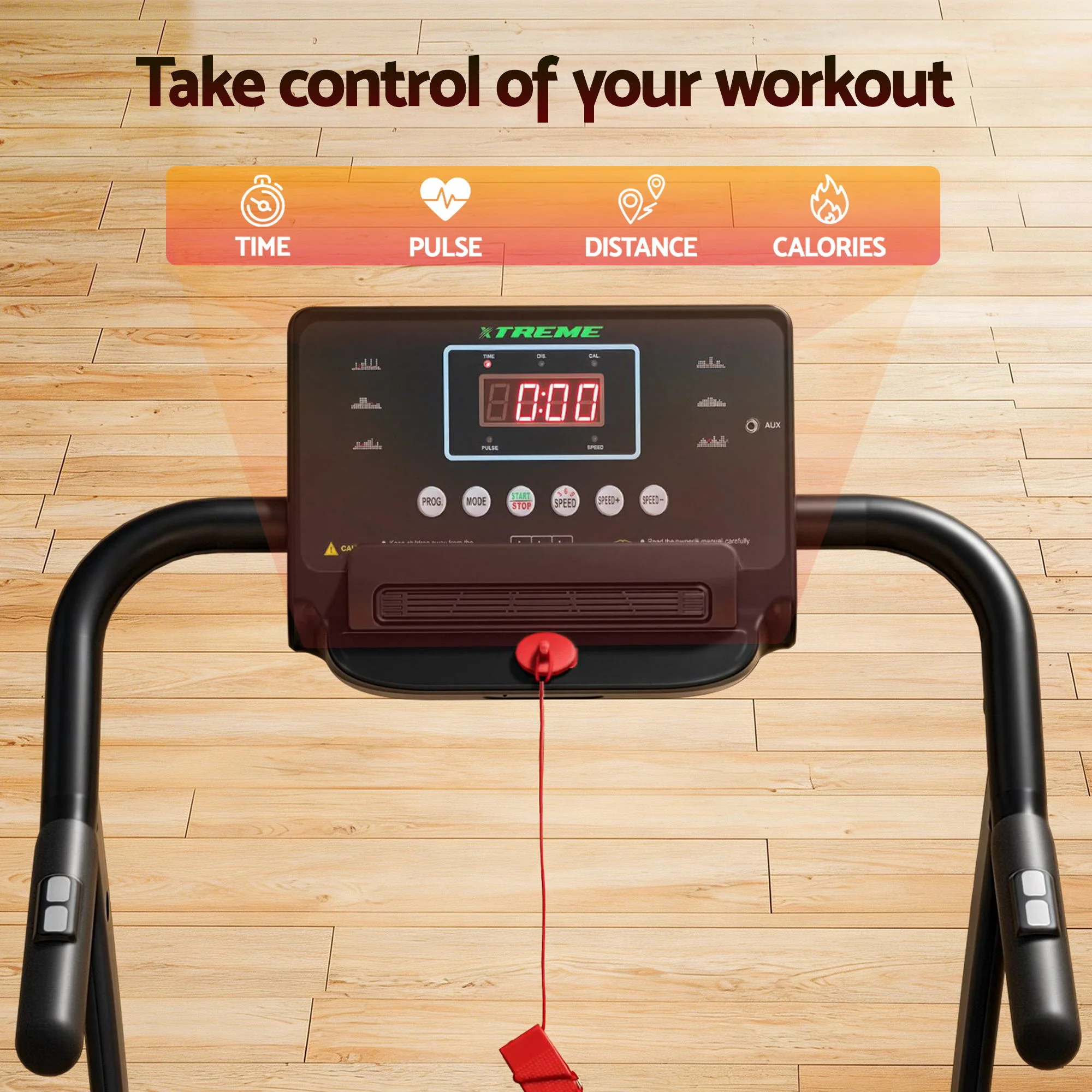 Everfit Treadmill Electric Home Gym Fitness Exercise Machine Foldable 370mm - Image 7