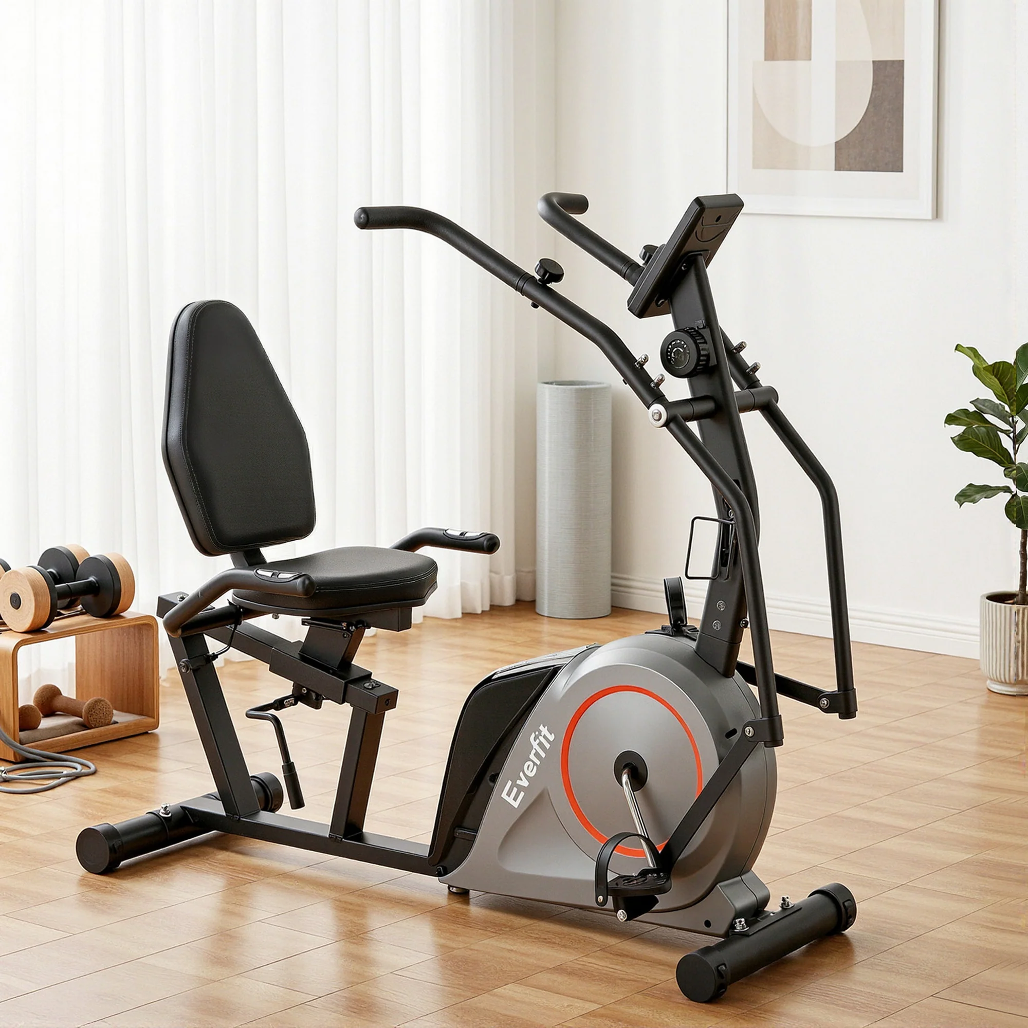 Everfit Exercise Bike Recumbent Cycling Magnetic Bluetooth App Connect Home Gym - Image 8