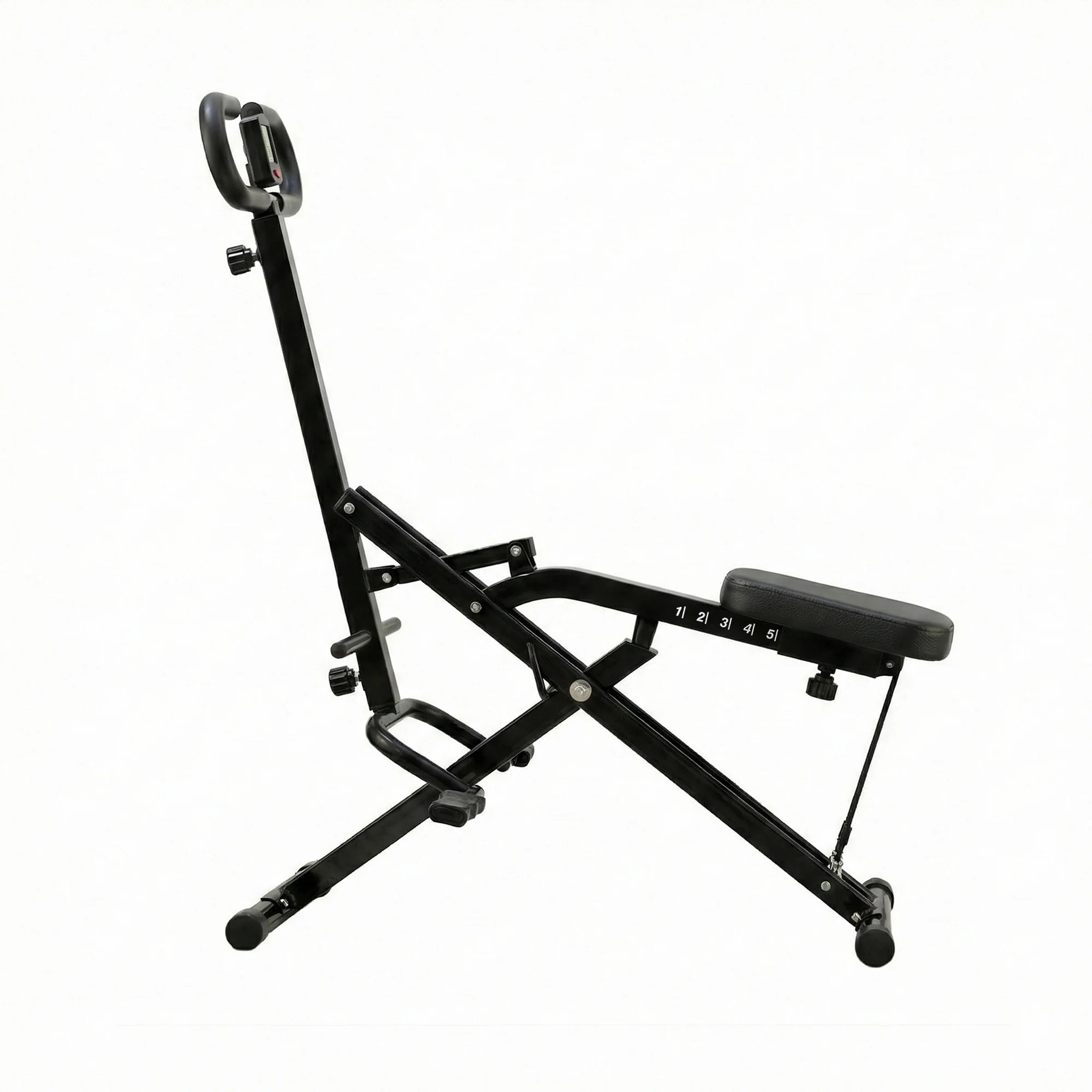 Everfit Foldable Squat Machine Deep Squat Rowing Machine 5 Adjustable Seat Home Gym - Image 3
