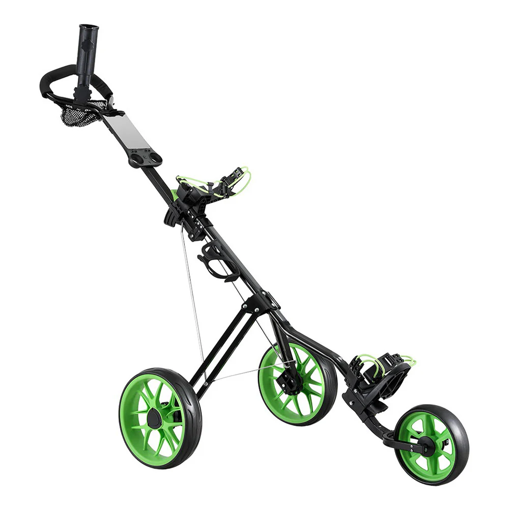 Everfit Golf Buggy Quick Folding Trolley Golf Cart 3 Wheels Height Adjustable - Image 4