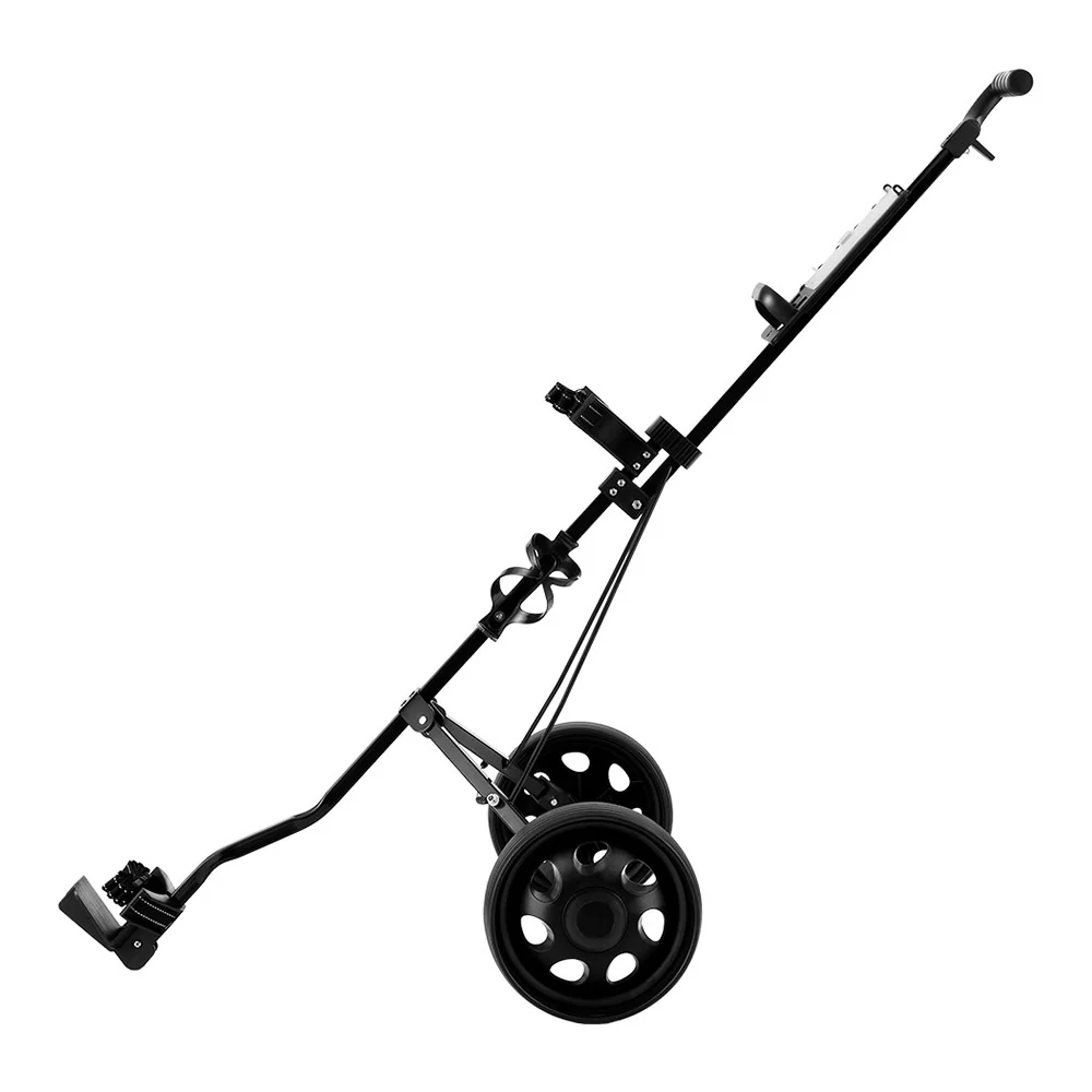 Everfit Golf Buggy Quick Folding Trolley Golf Cart Trolley 2 Wheels Cup Holder - Image 5