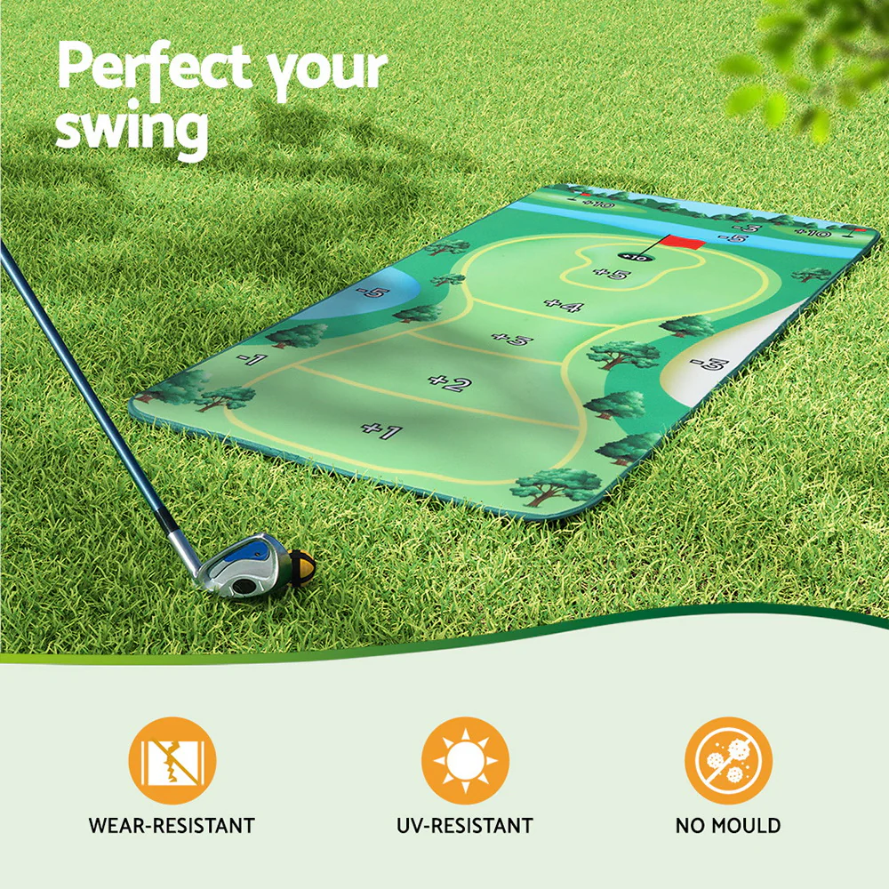 Everfit Golf Chipping Game Mat Indoor Outdoor Practice?Training Aid Set - Image 4