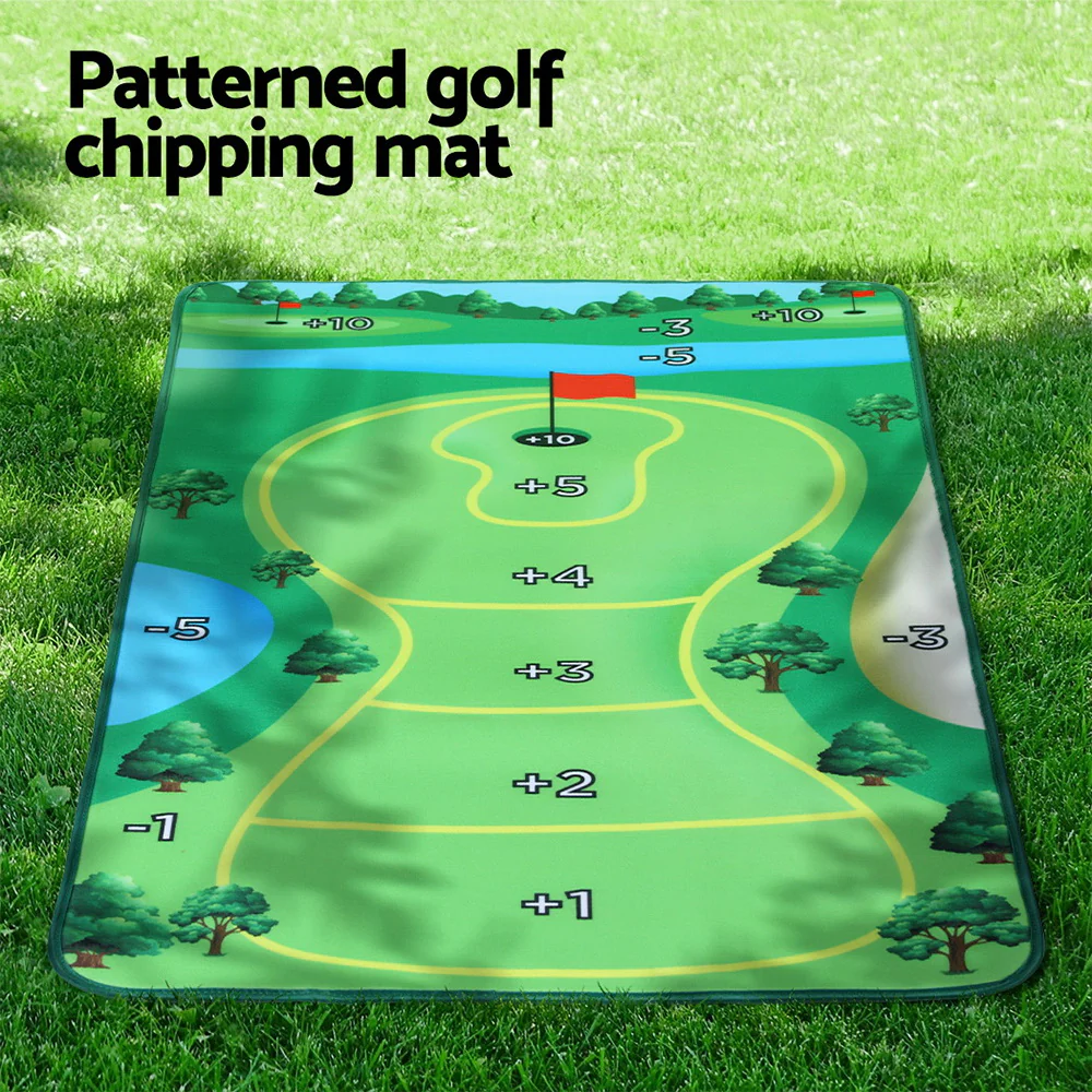 Everfit Golf Chipping Game Mat Indoor Outdoor Practice?Training Aid Set - Image 5