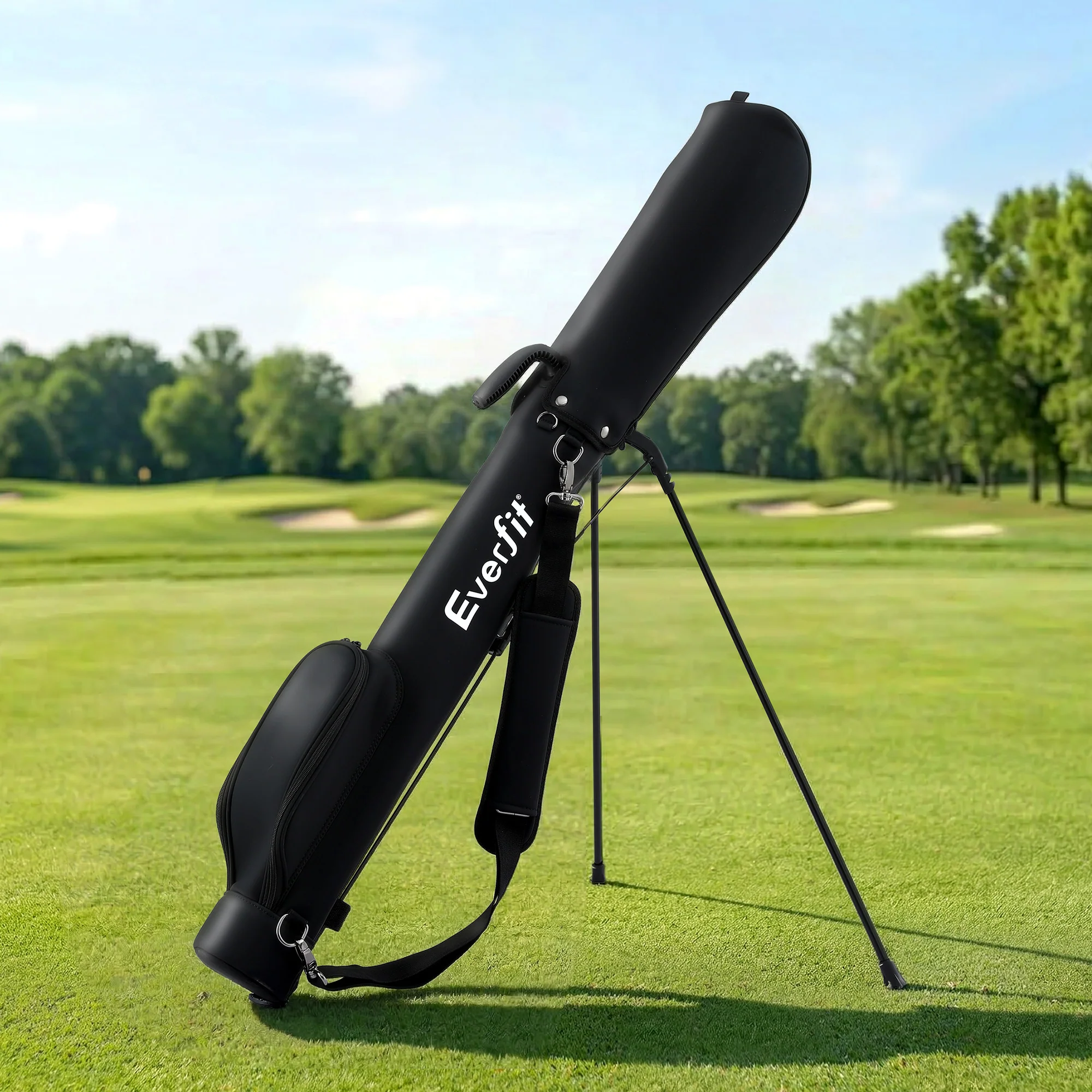 Everfit Golf Stand Bag Lightweight Sunday Pitch And Putt Bag Black - Image 8