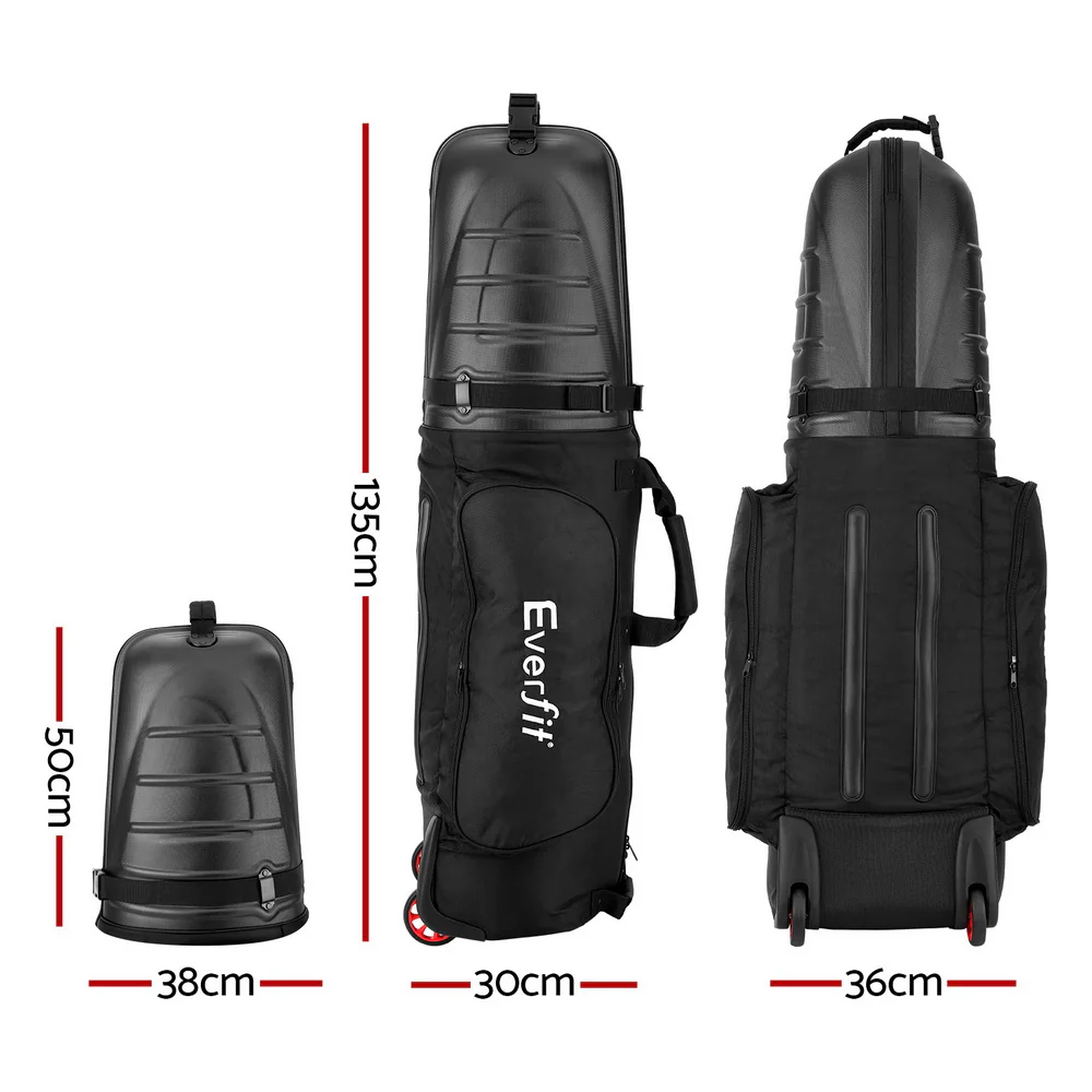 Everfit Golf Travel Bags for Airlines with Wheels Golf Clubs Hard Case Foldable - Image 3