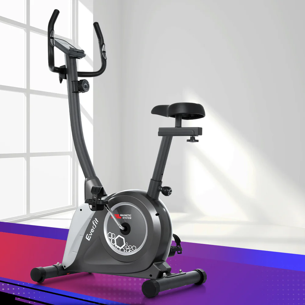 Everfit Magnetic Exercise Bike Upright Bike Fitness Home Gym Cardio - Image 5