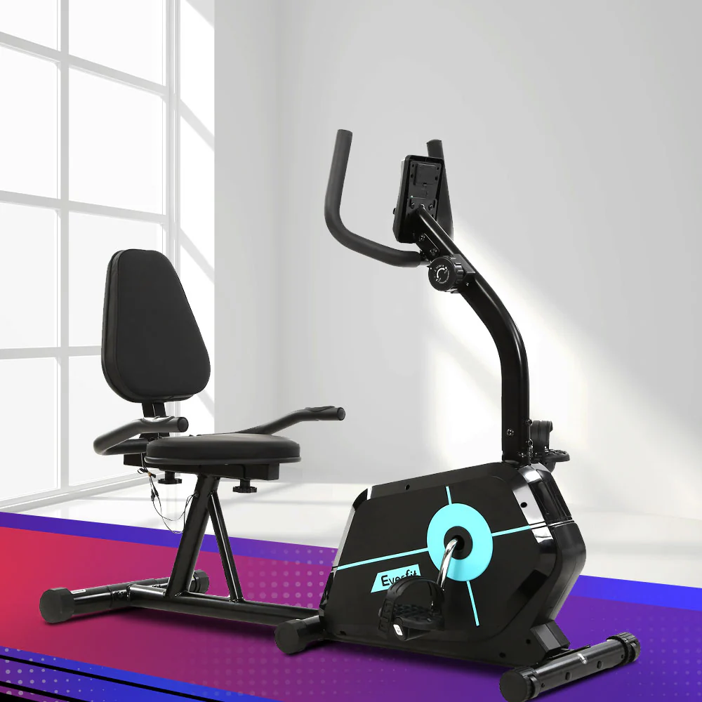 Everfit Exercise Bike Magnetic Recumbent Indoor Cycling Home Gym Cardio 120kg - Image 7