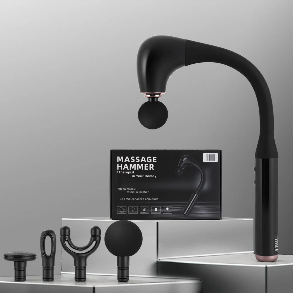 Everfit Massage Gun U-shaped Extended Handle Percussion Massager 4 Heads - Image 7