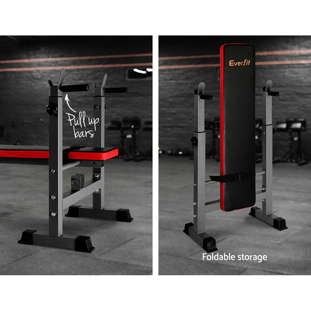 Everfit Weight Bench Squat Rack Bench Press Home Gym Equipment 200kg - Image 6