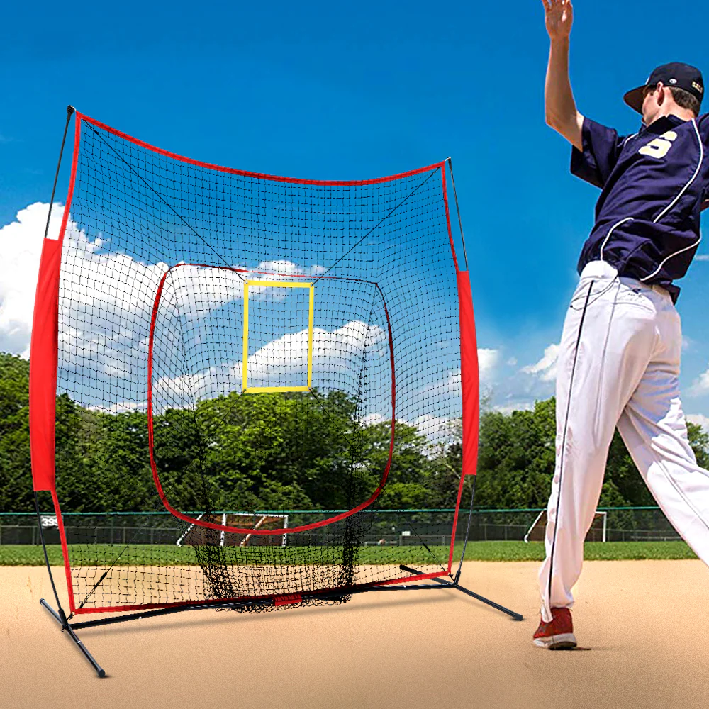 Everfit 7ft Baseball Net Pitching Kit with Stand Softball Training Aid Sports - Image 7